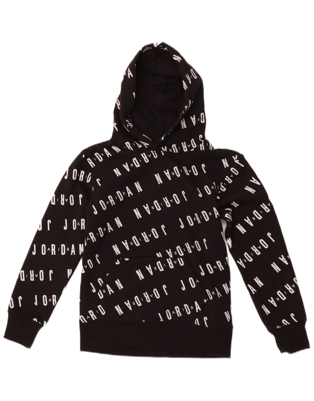Джемпер с капюшоном JORDAN для мальчиков с рисунком, 8–9 лет, маленький, черный, хлопковый