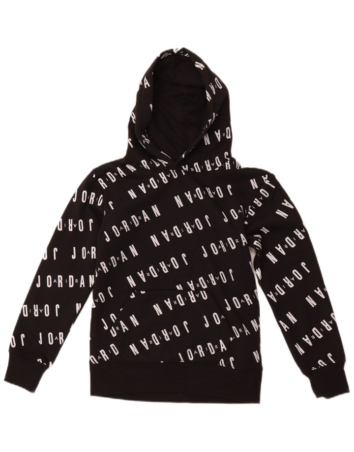 Джемпер с капюшоном JORDAN для мальчиков с рисунком, 8–9 лет, маленький, черный, хлопковый