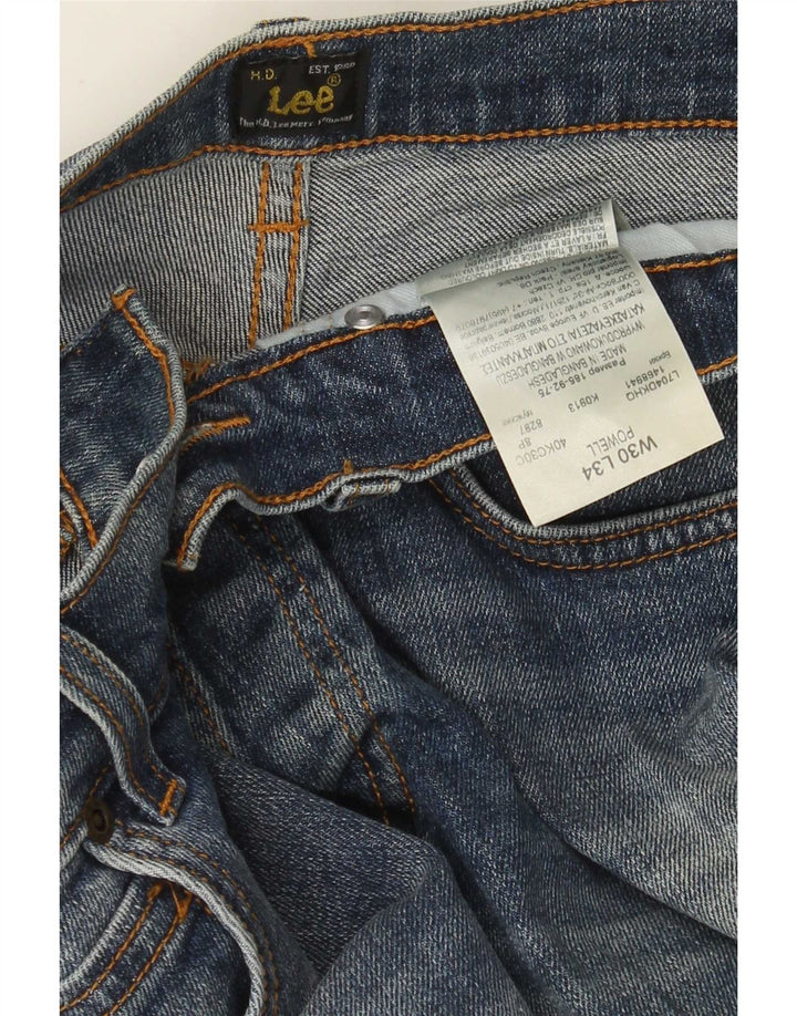 Джинсы Lee Powell Slim W30 L28 синие, хлопок