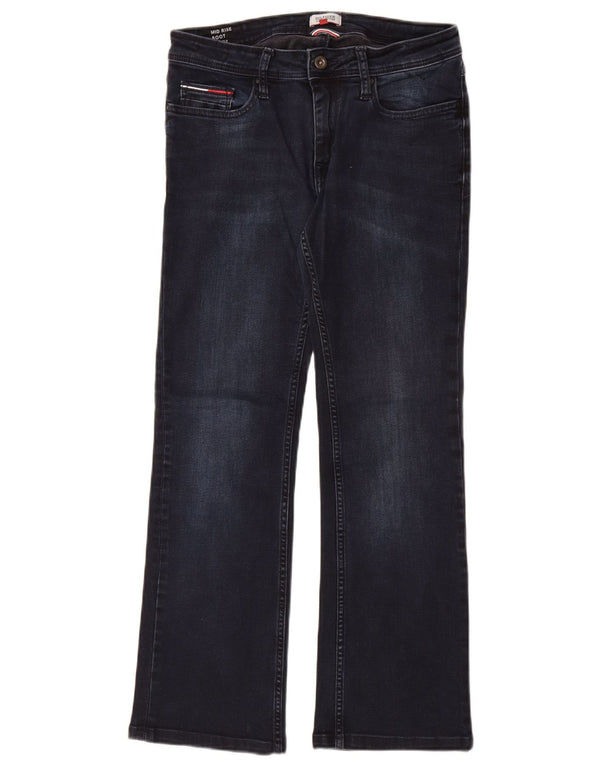 Женские джинсы Bootcut со средней посадкой Tommy Hilfiger W29 L28 Темно-синие хлопковые