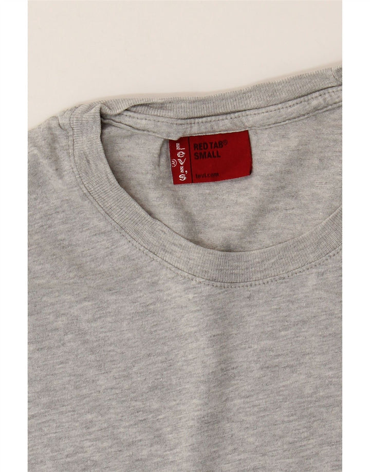 Мужская футболка LEVI'S, маленькая, серая, в крапинку