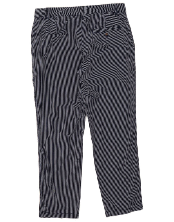 Marks & Spencer Womens Chino Trousers UK 12 Medium W30 L26 Navy Blue
