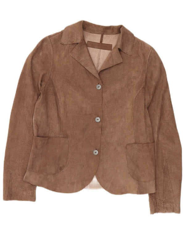 Lavorazione Artigiana Женский пиджак на 3 пуговицах IT 42 Средний коричневый