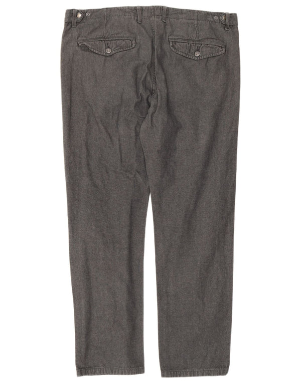 Esprit Мужские повседневные зауженные брюки W36 L32 Серые хлопковые