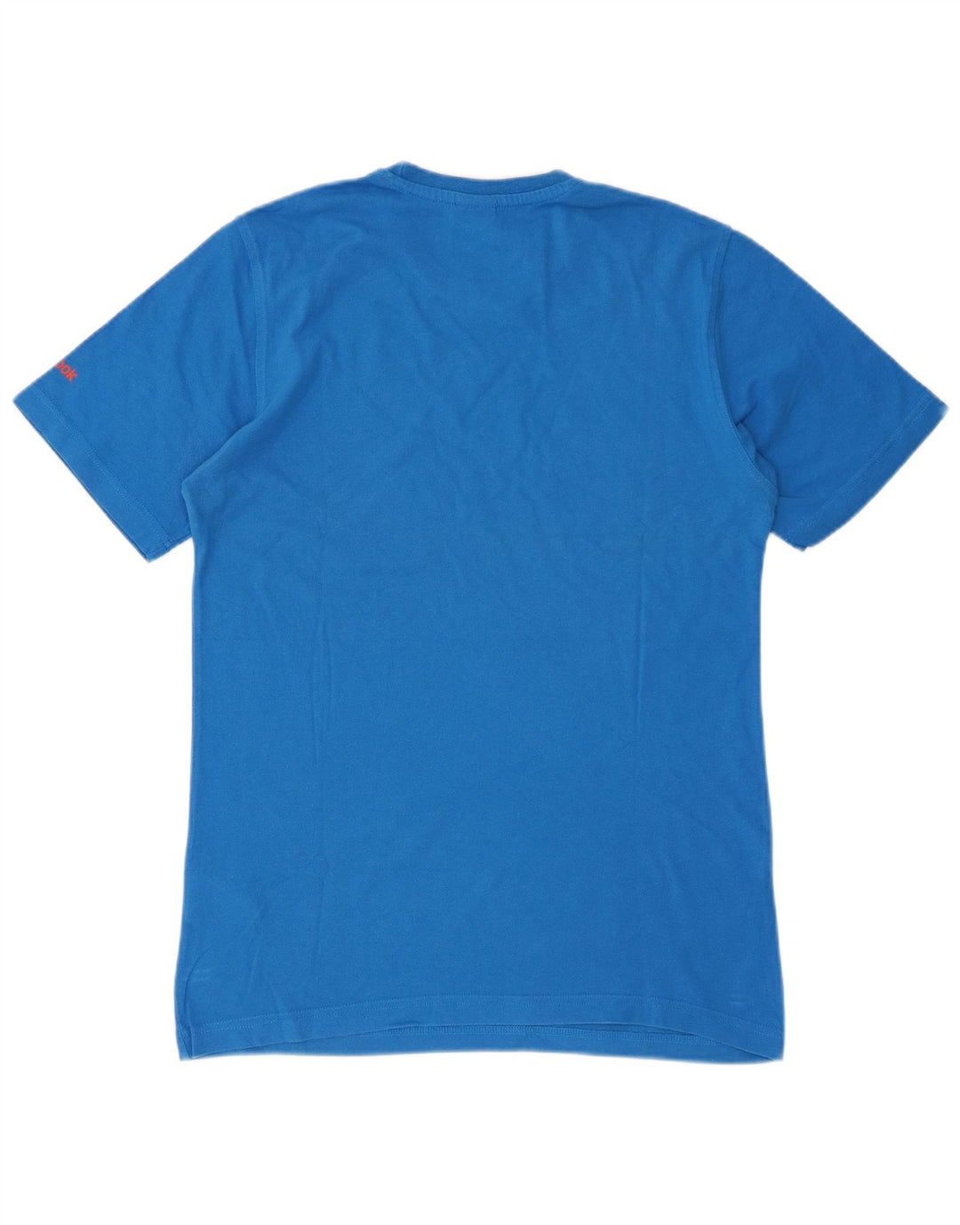 REEBOK Mens Graphic T-Shirt Top Small Blue Cotton