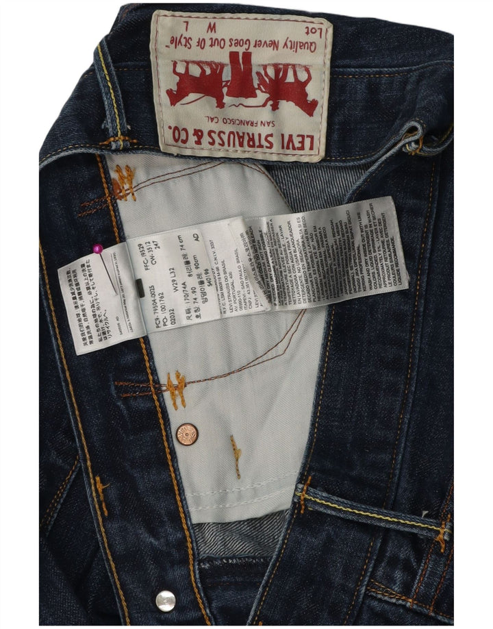 Мужские прямые джинсы LEVI'S W29 L29 синие, хлопок