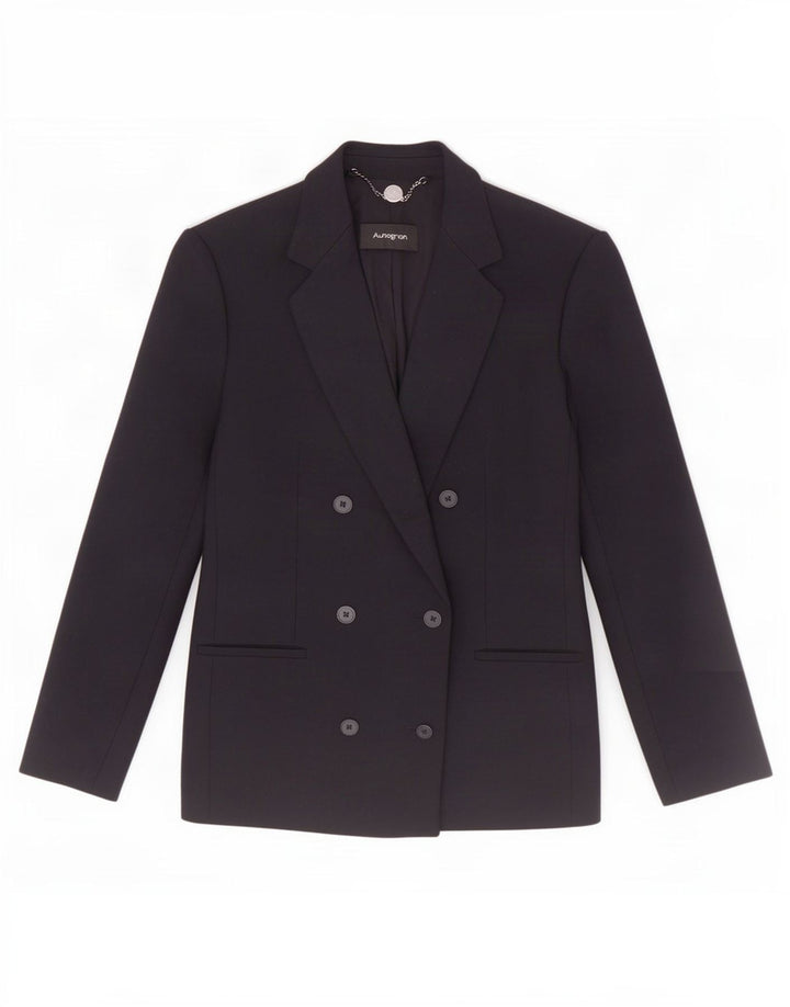 Женский пиджак Marks & Spencer Autograph UK 8, маленький темно-синий