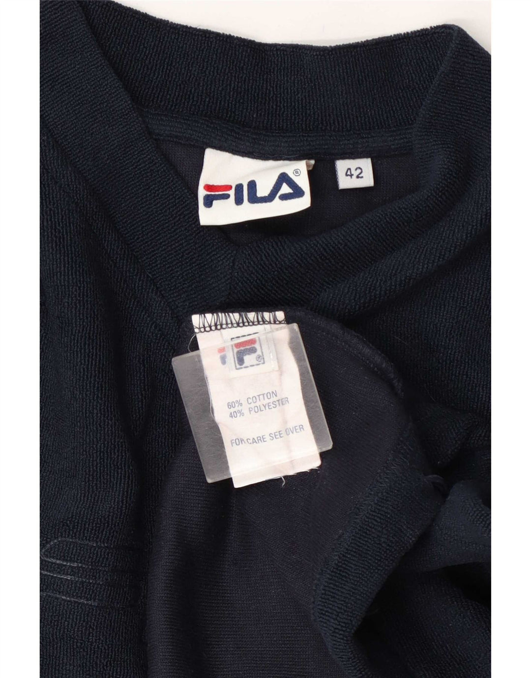 Fila Женский свитшот с графическим рисунком IT 42 Средний Темно-Синий Хлопок