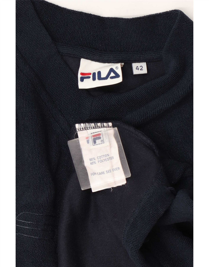Fila Женский свитшот с графическим рисунком IT 42 Средний Темно-Синий Хлопок