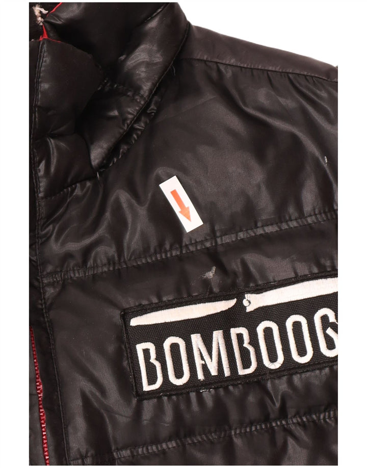 Мужская утепленная куртка Bomboogie с графическим рисунком UK 42 XL, черный полиэстер