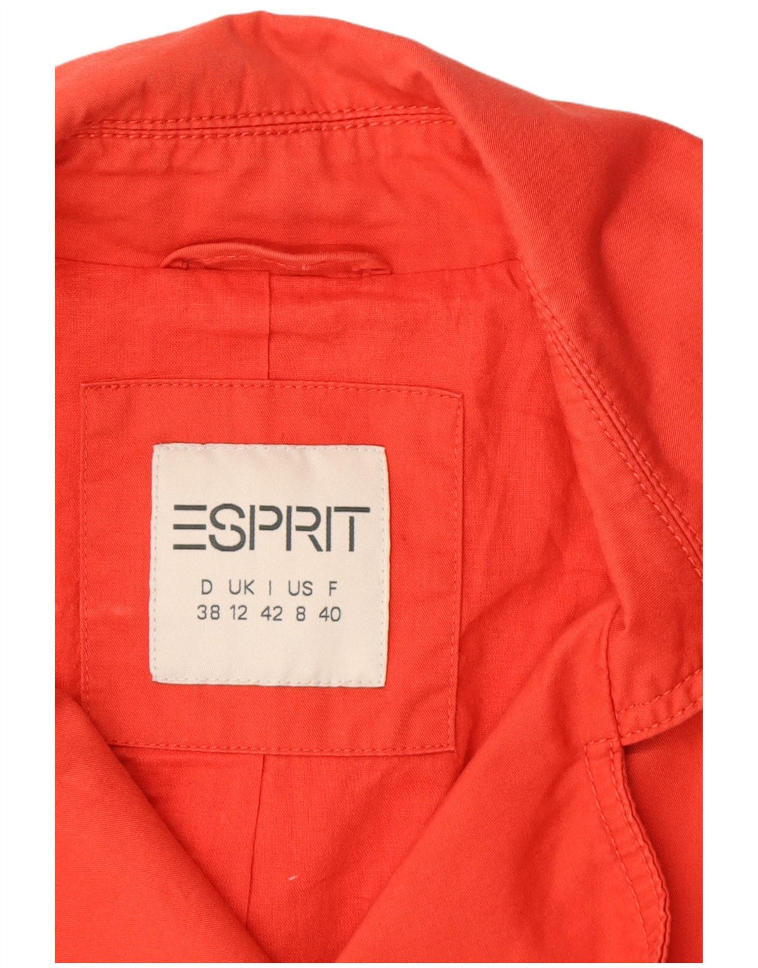 Женский тренч Esprit UK 12 средний красный