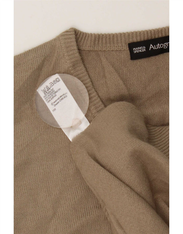 Мужская майка-майка Marks & Spencer, большая, бежевая, акрил