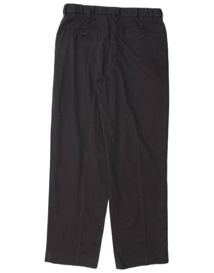 IZOD Мужские прямые брюки чинос W34 L34 Темно-синие хлопковые