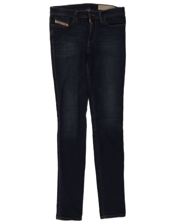 Женские супертонкие джинсы скинни Diesel Skinzee W28 L32, темно-синий хлопок