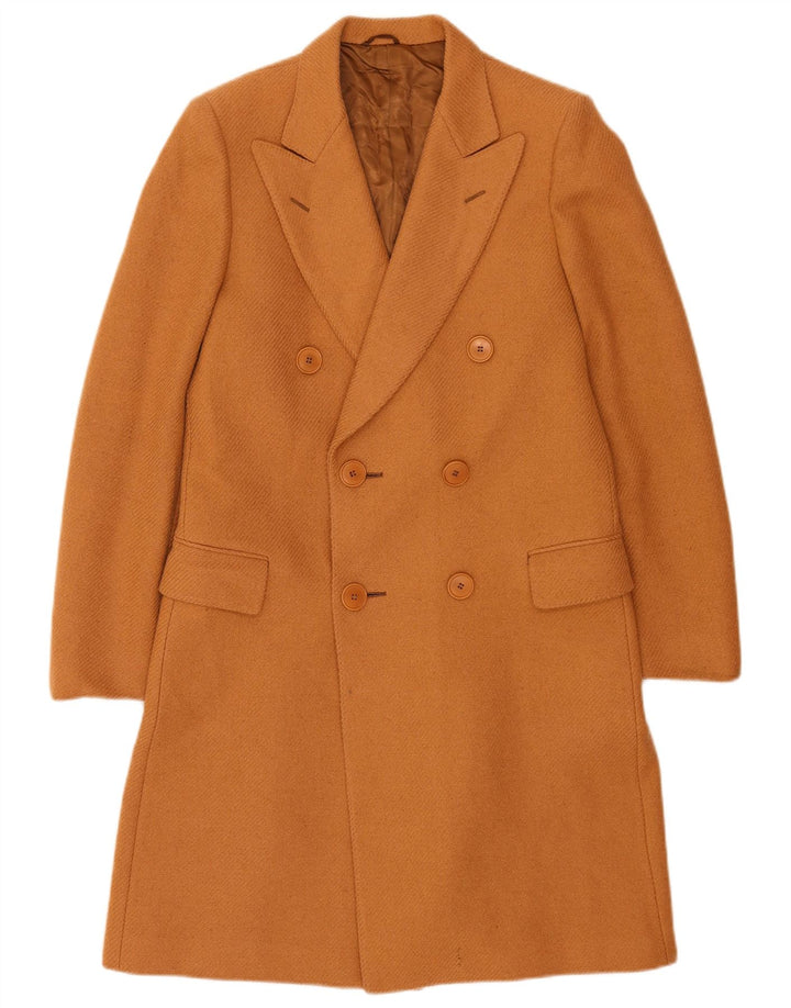 Винтажное мужское двубортное пальто IT 48 Medium Beige