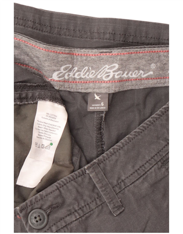 Женские шорты карго Eddie Bauer слегка пышные, США 6, средний размер W30, серый хлопок