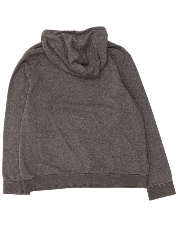 Женский джемпер с капюшоном Adidas с графическим рисунком UK 20/22 XL Серый хлопок