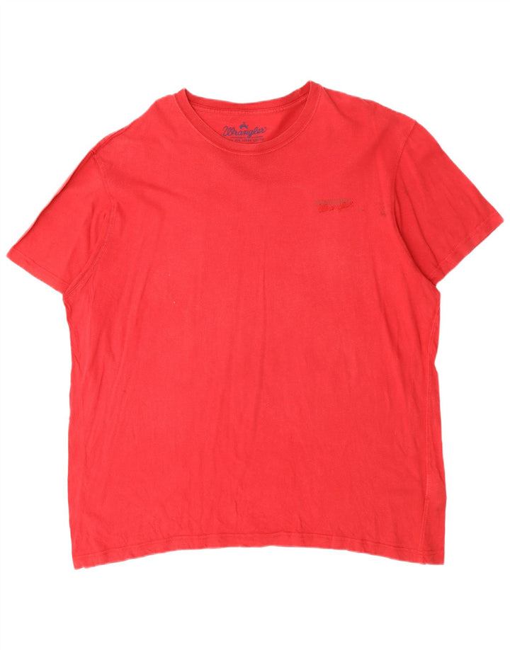 Мужская футболка WRANGLER 2XL красная, хлопок