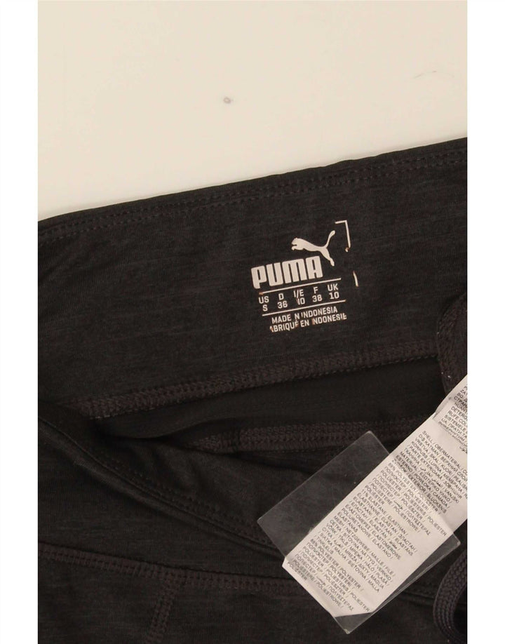 Женские леггинсы-капри Puma UK 10, маленькие серые, полиэстер