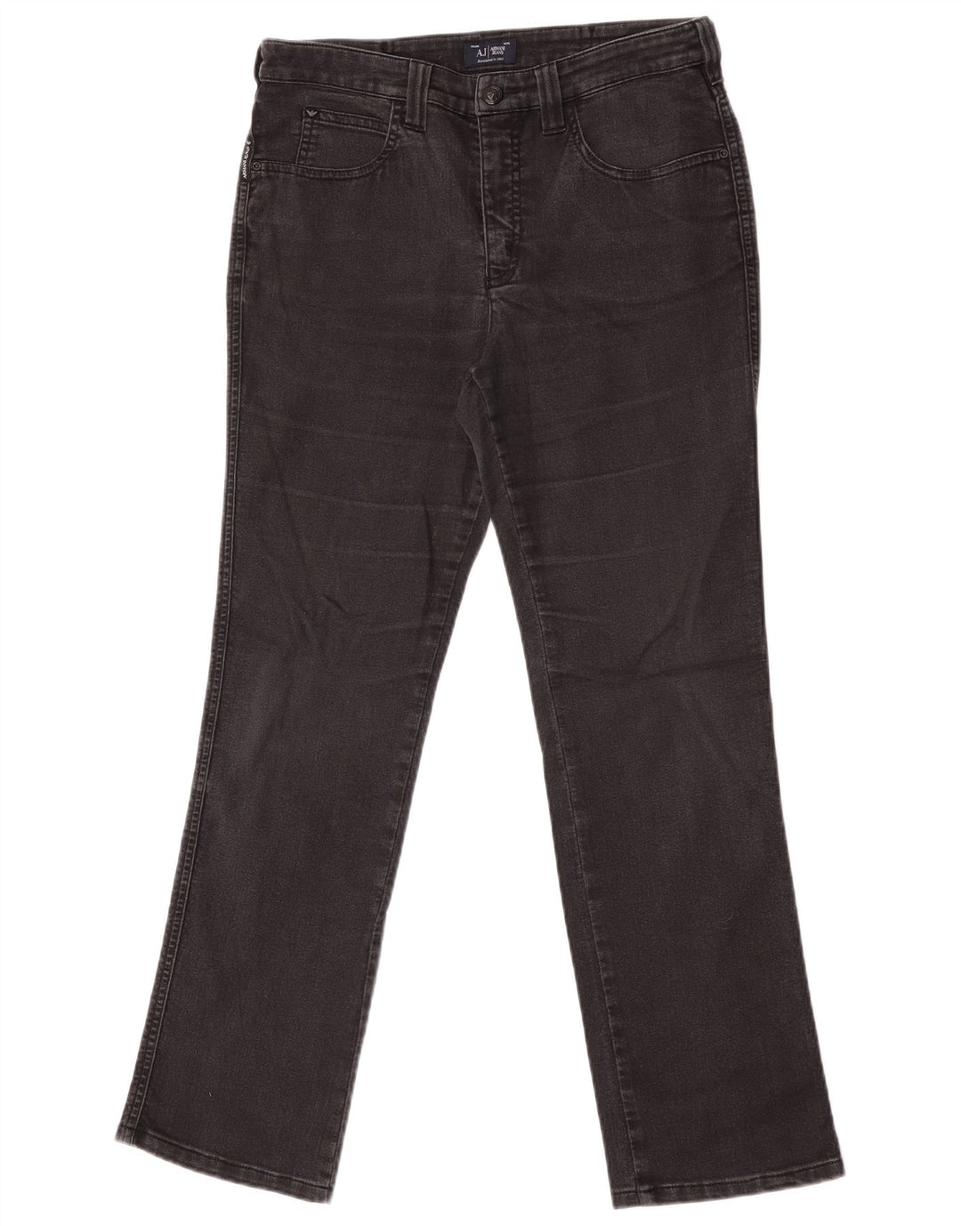Женские прямые джинсы Armani W30 L30, черный хлопок