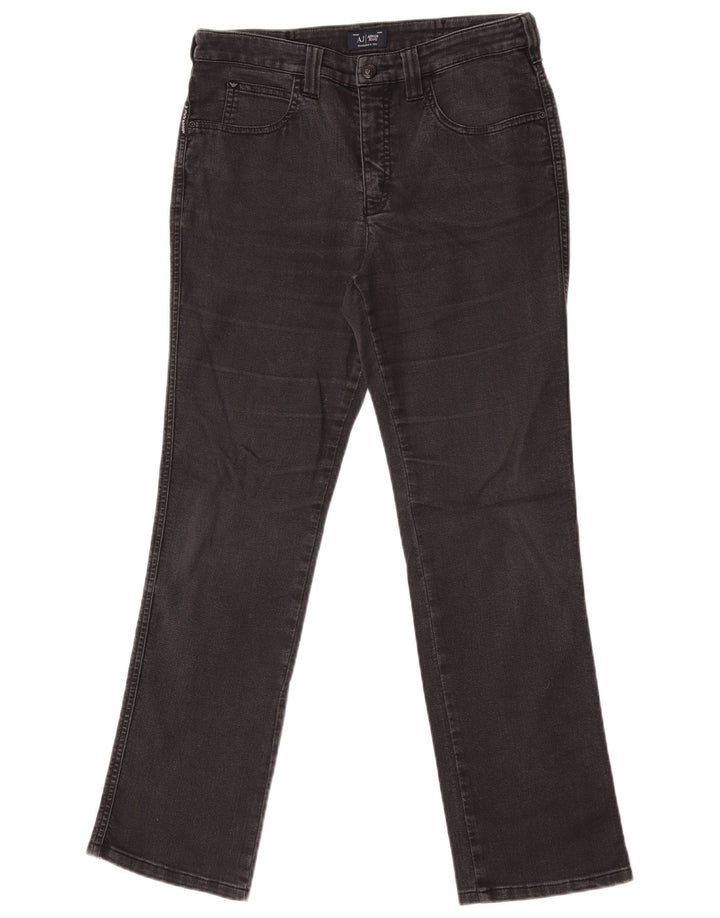 Женские прямые джинсы Armani W30 L30, черный хлопок