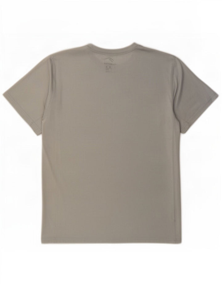 Мужская футболка Nike Dri Fit с графикой, верх из полиэстера среднего серого цвета