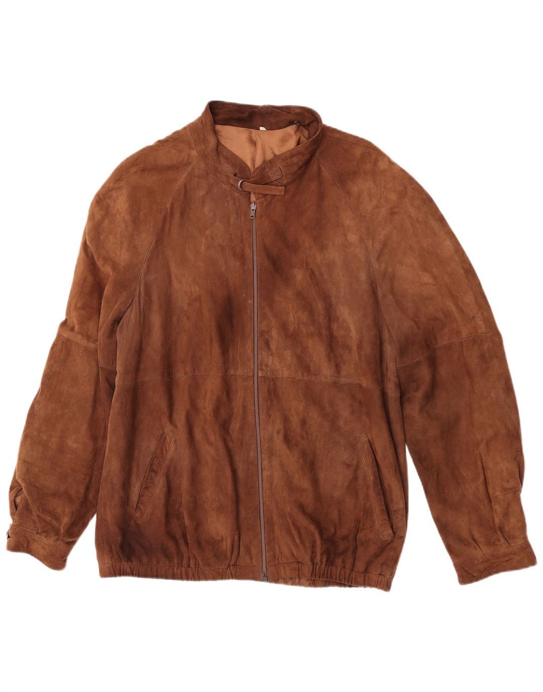 Винтажная мужская замшевая куртка IT 54 2XL Коричневая