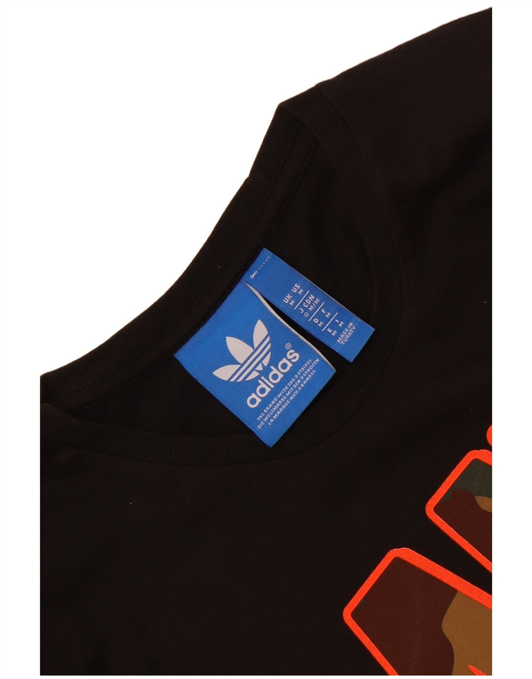 Мужская футболка с рисунком Adidas Top Medium Black