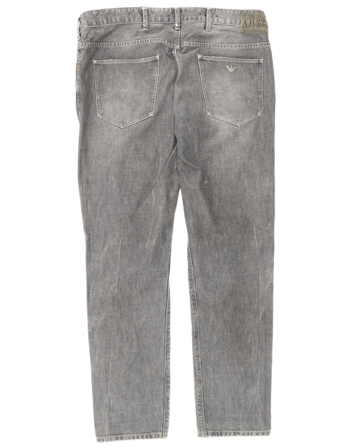 Мужские джинсы Armani Slim W36 L32 Серые, хлопок