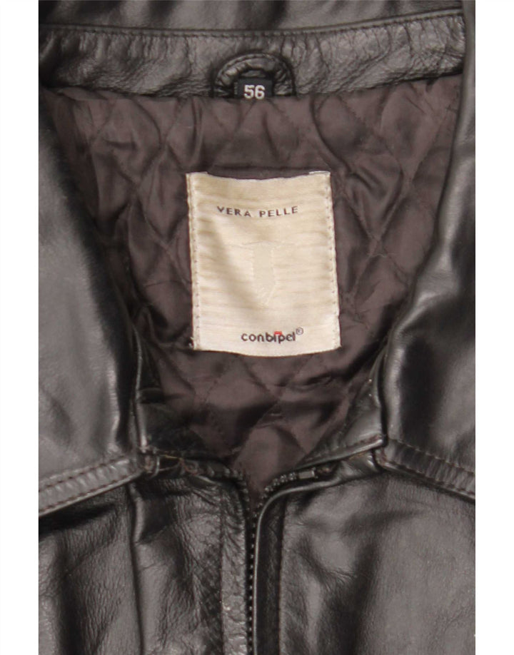 Куртка Мужская Кожаная Conbipel IT 56 2XL Черная