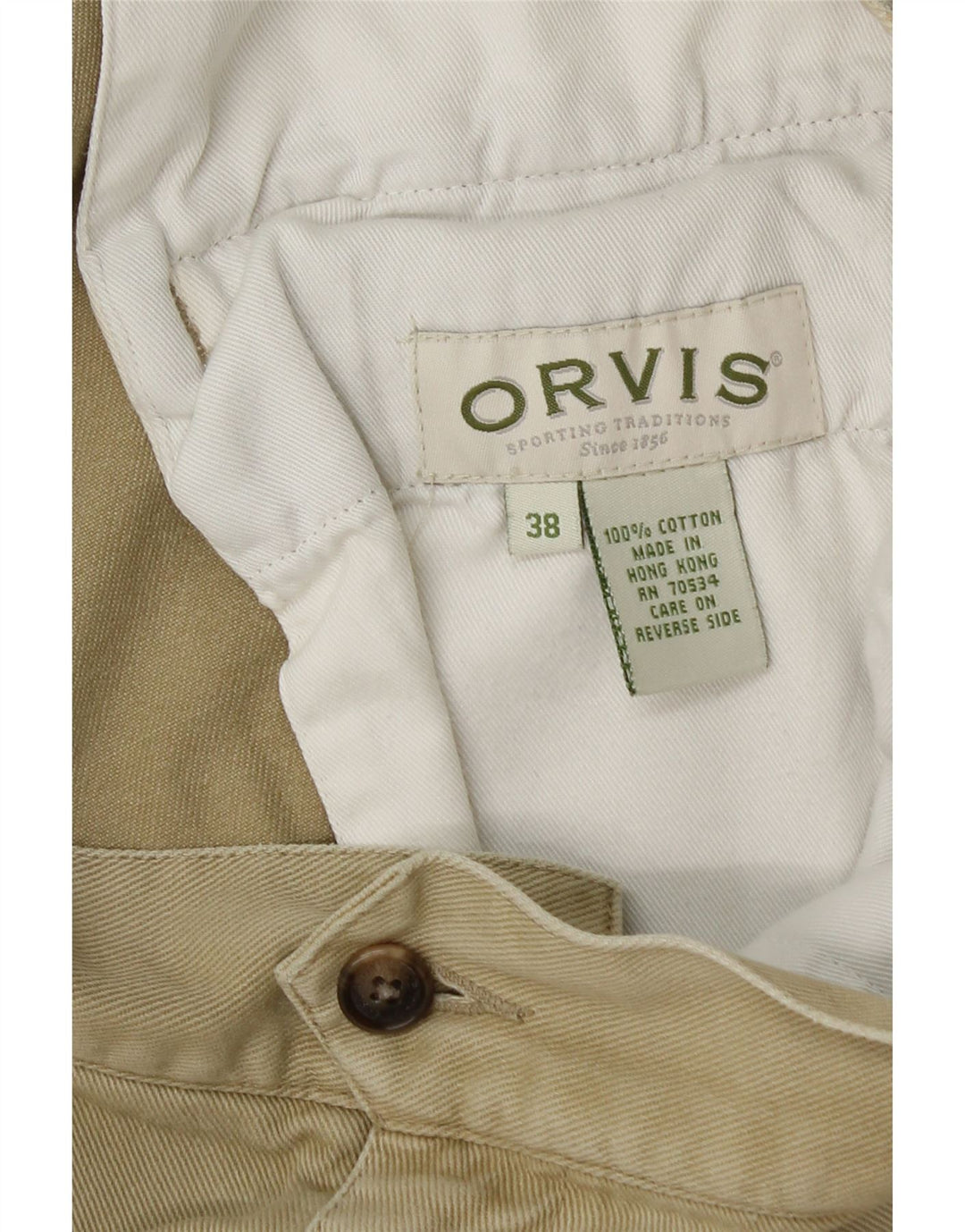 Мужские шорты карго Orvis W38 XL, хаки, хлопок