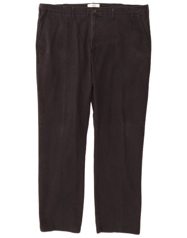 Мужские прямые брюки-чиносы Marks & Spencer W42 L33 черные