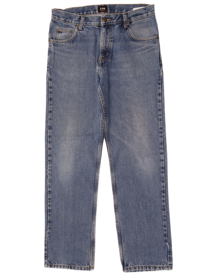 Мужские прямые джинсы Lee W32 L30, синий хлопок