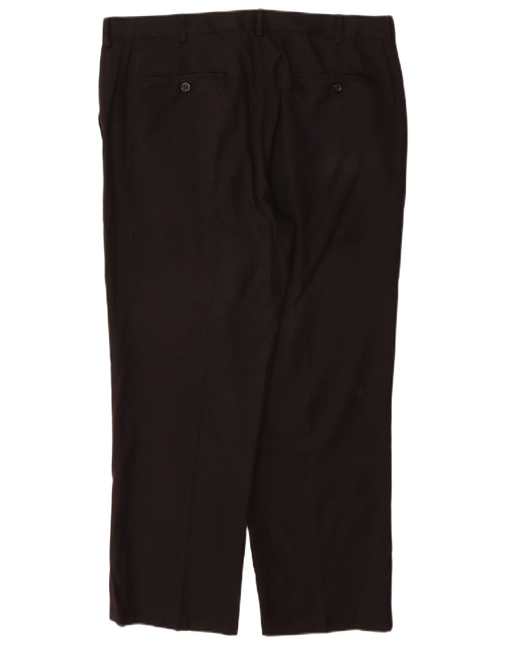 IZOD Мужские прямые костюмные брюки W36 L29, черные полиэстер