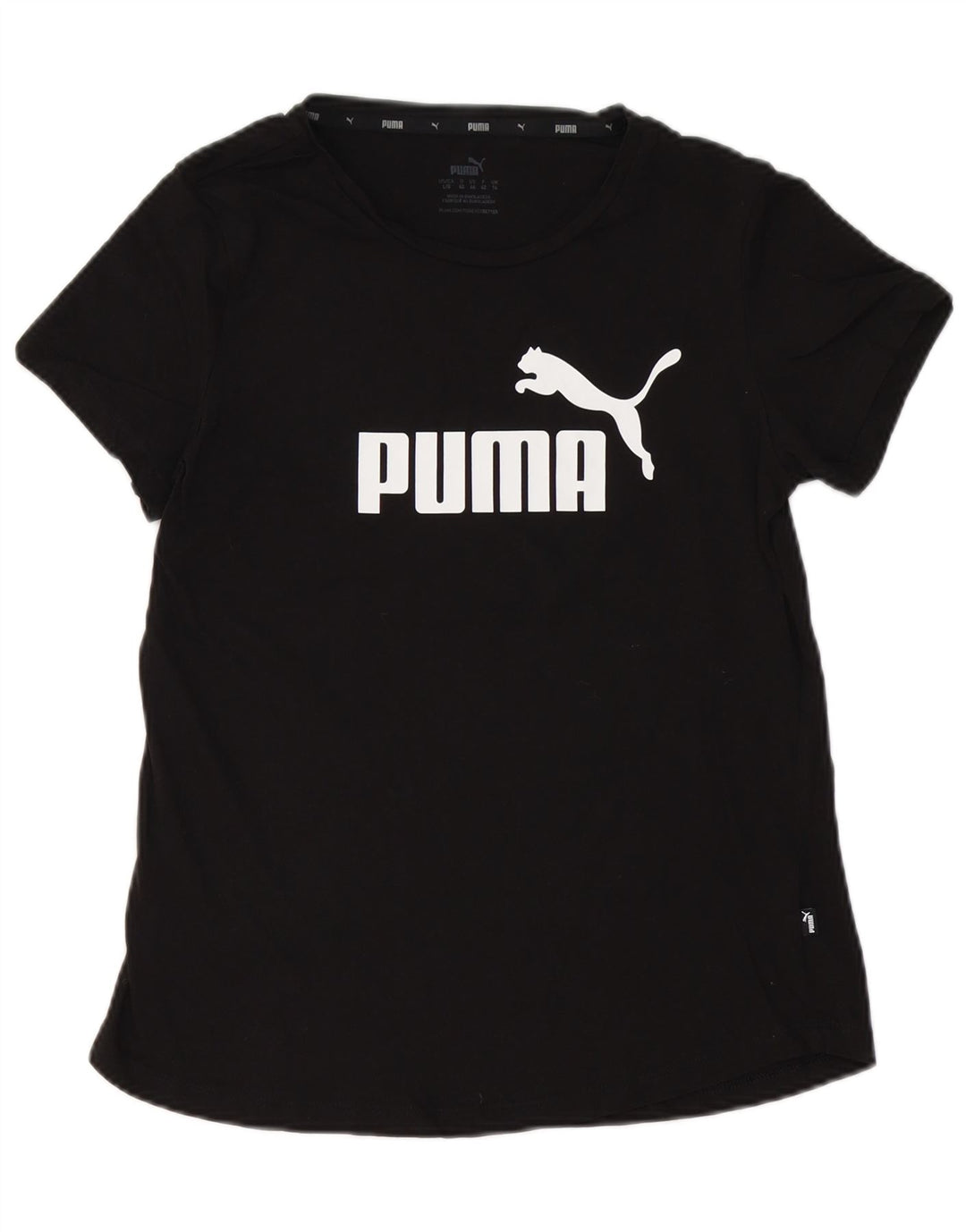 Женская футболка с рисунком PUMA Top UK 14, большой черный хлопок