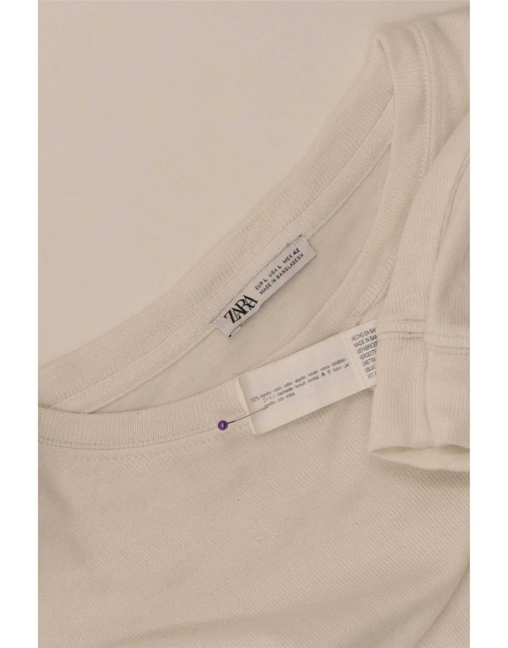 Мужской топ Zara с длинным рукавом, большой белый хлопок