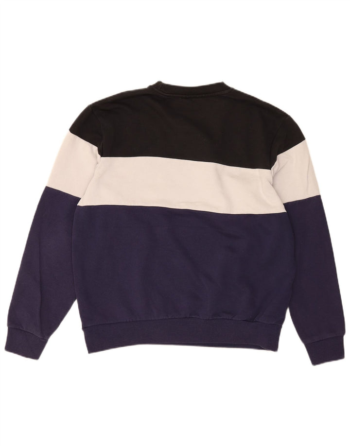 Fila Мужской свитшот с графическим рисунком, большой разноцветный хлопковый джемпер с цветными блоками