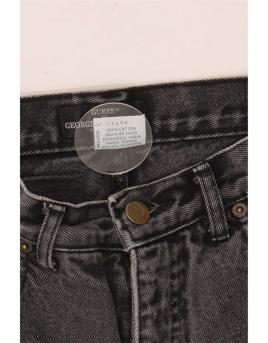 Женские зауженные джинсы Guess W29 L24, черный хлопок