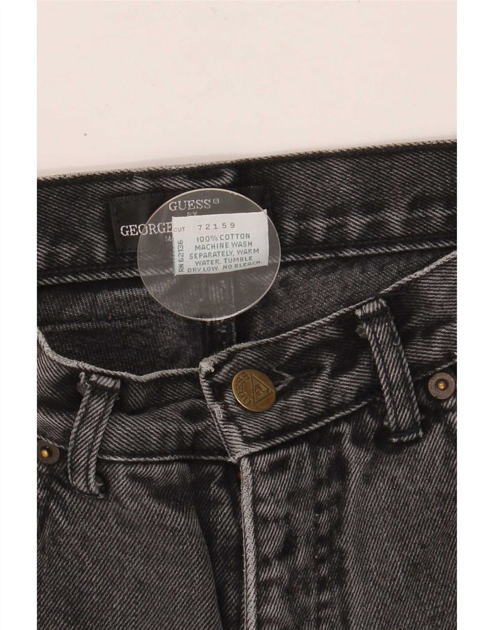 Женские зауженные джинсы Guess W29 L24, черный хлопок