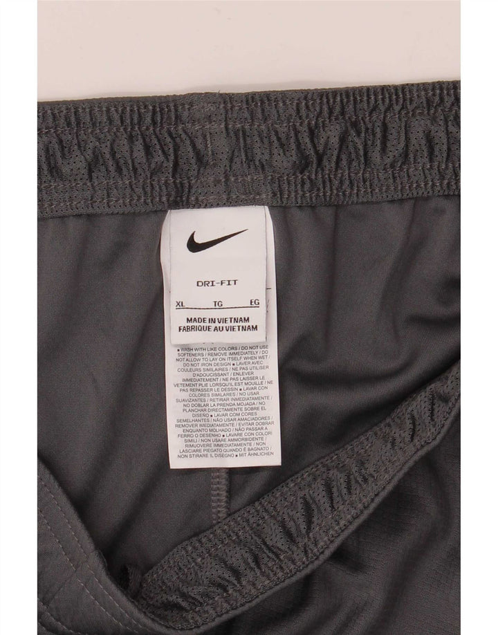 Мужские спортивные шорты Nike Dri Fit XL, серые, полиэстер с цветными блоками