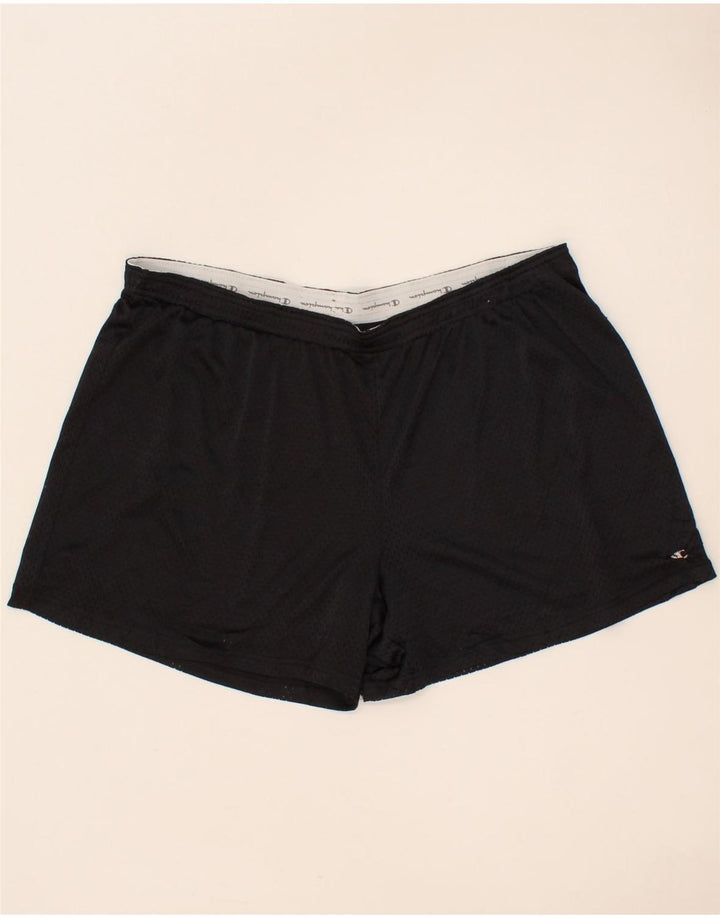 CHAMPION Mens Sport Shorts XL Black Polyester Vintage Champion and Second-Hand Champion from Messina Hembry 