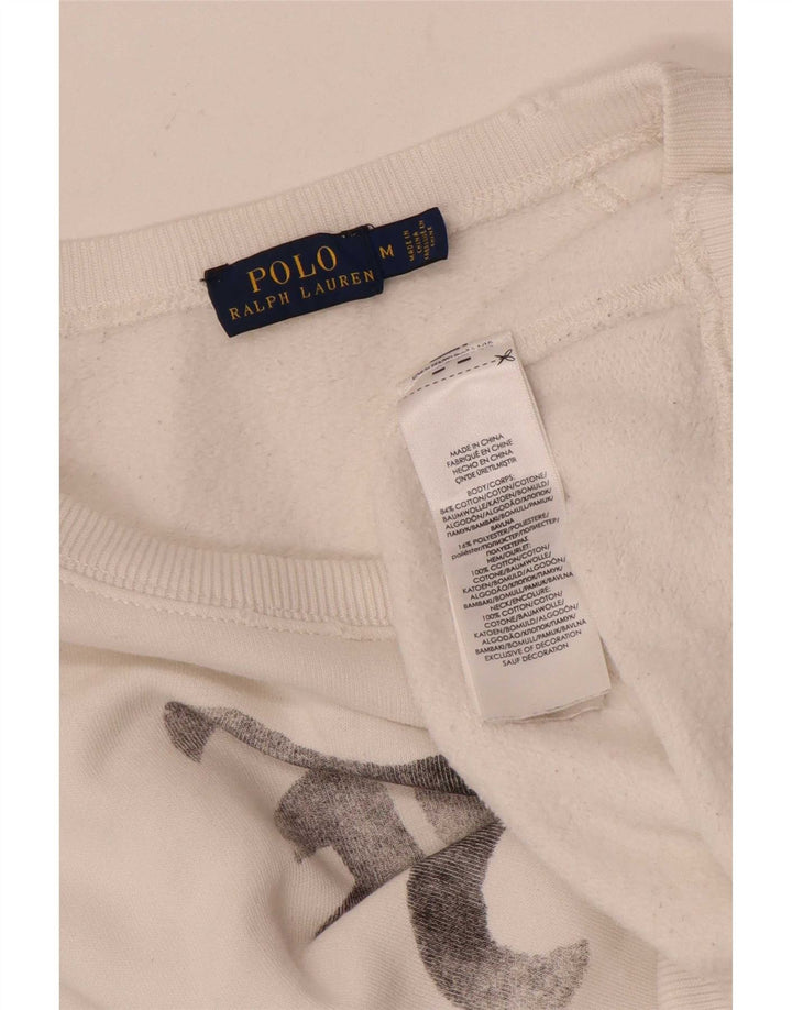 Женский свитер с рисунком Polo Ralph Lauren UK 14, средний белый