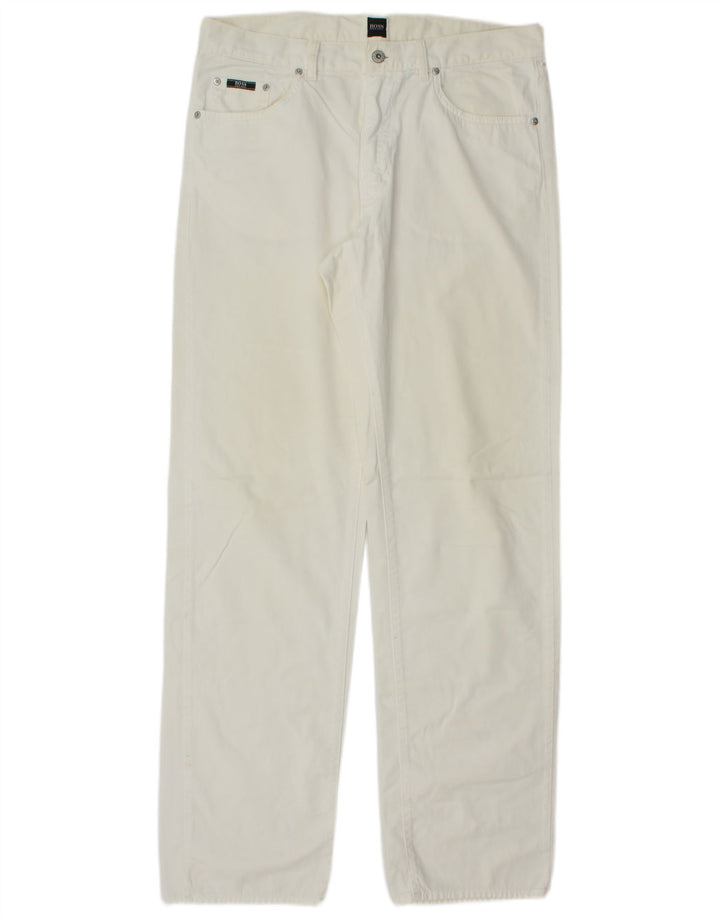 Мужские прямые джинсы Hugo Boss W36 L35 белые