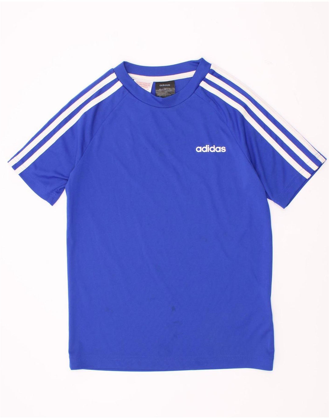 Футболка Adidas Climalite для мальчиков, топ 9-10 лет, синий полиэстер