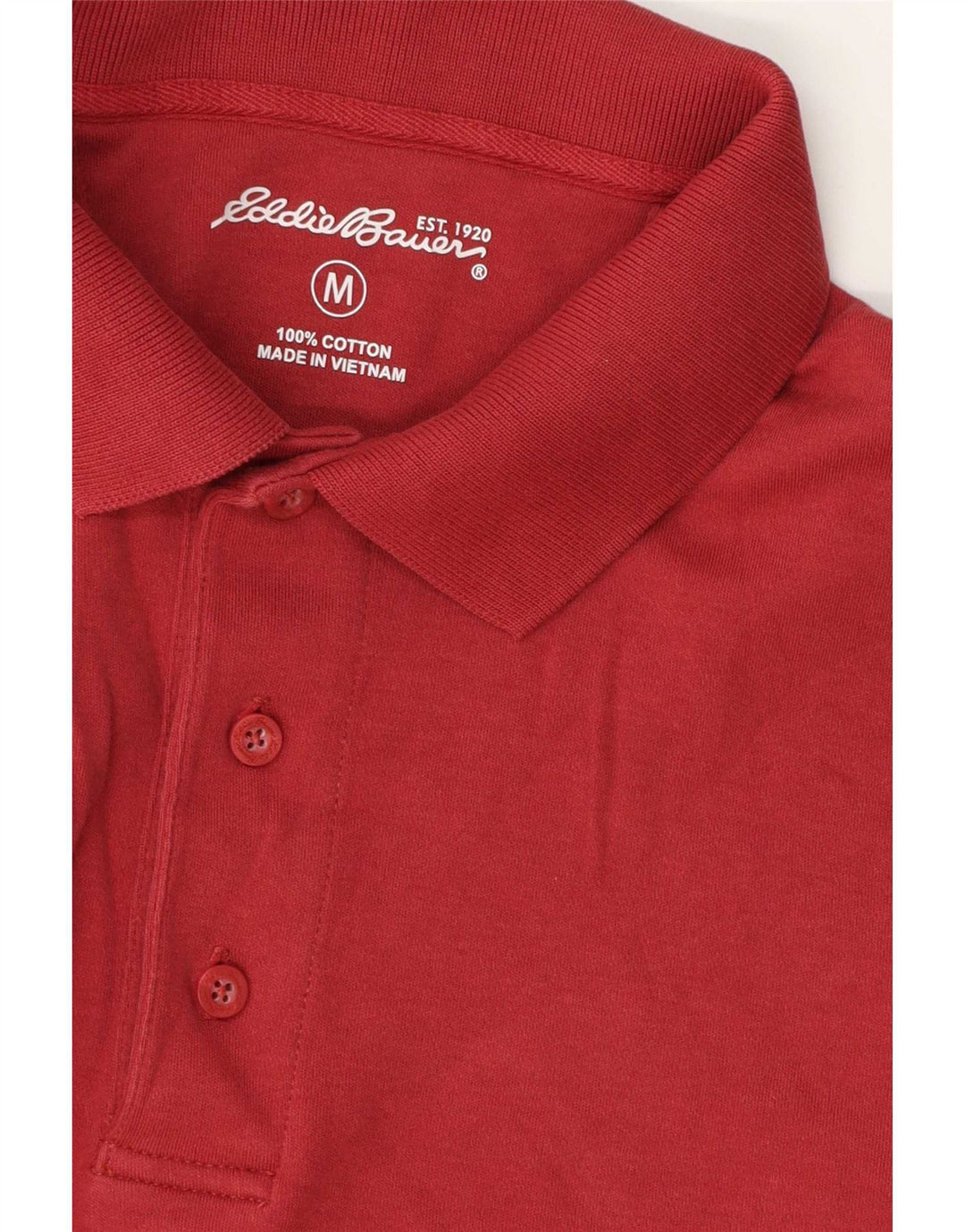Мужская рубашка-поло Eddie Bauer, средний красный хлопок, красный