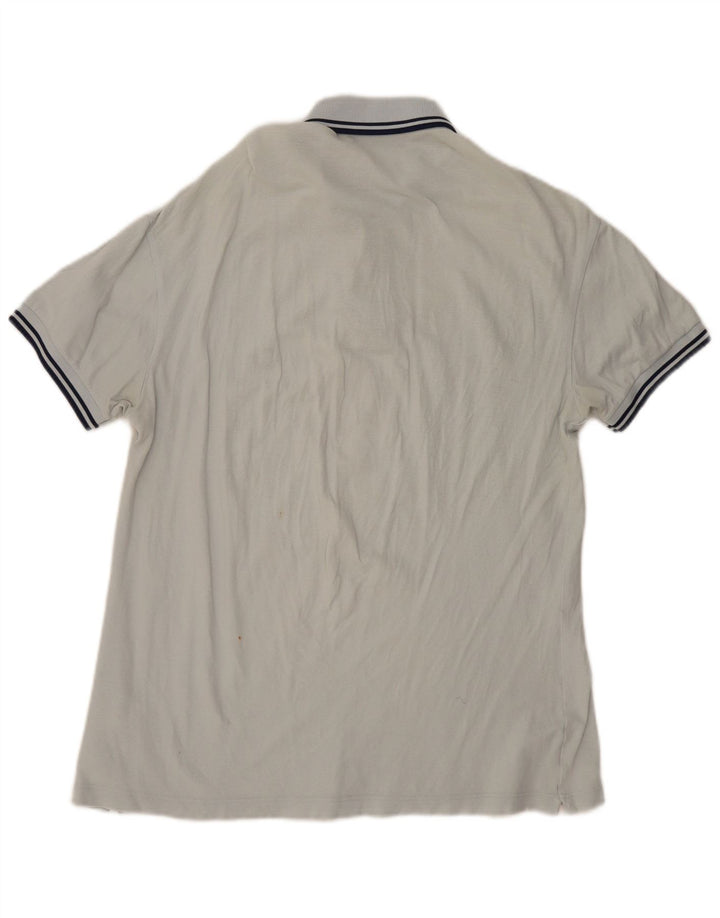 Мужская легкая и эластичная рубашка-поло Fred Perry среднего цвета из белого хлопка