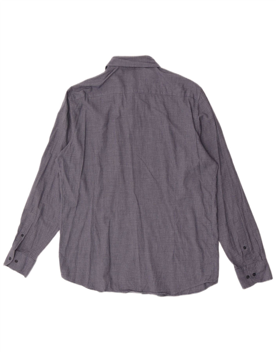 Мужская рубашка Massimo Dutti XL, синяя клетка, хлопок