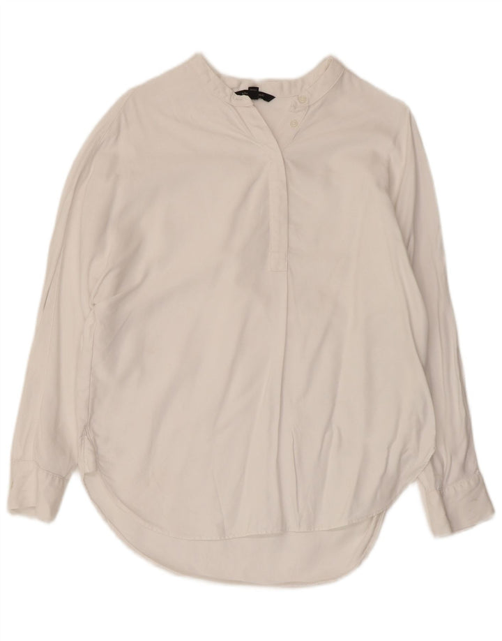 Женская пуловерная рубашка BANANA REPUBLIC Petite UK 14, средний белый
