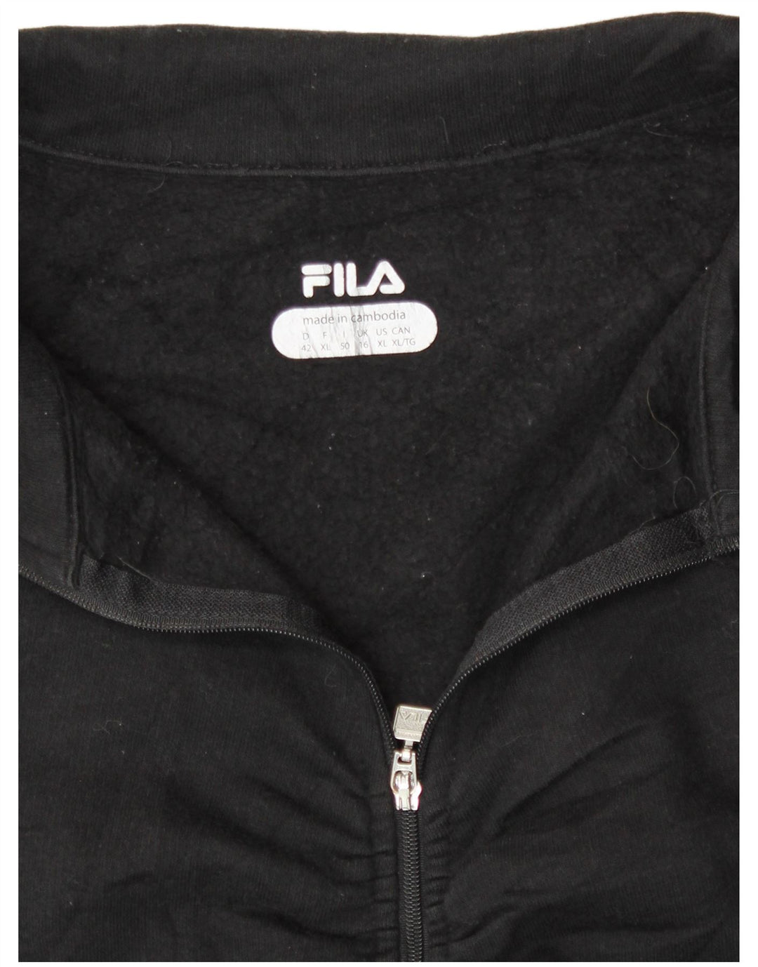 Fila Женский спортивный костюм Top Jacket UK 16 Большой Черный