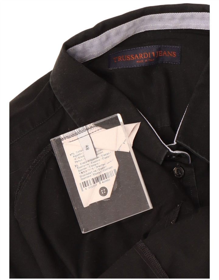 Джинсы Trussardi Jeans Женская Рубашка IT 48 XL Черный Хлопок